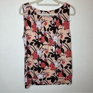 NWT Loft Pink Floral Print Blouse Size Medium